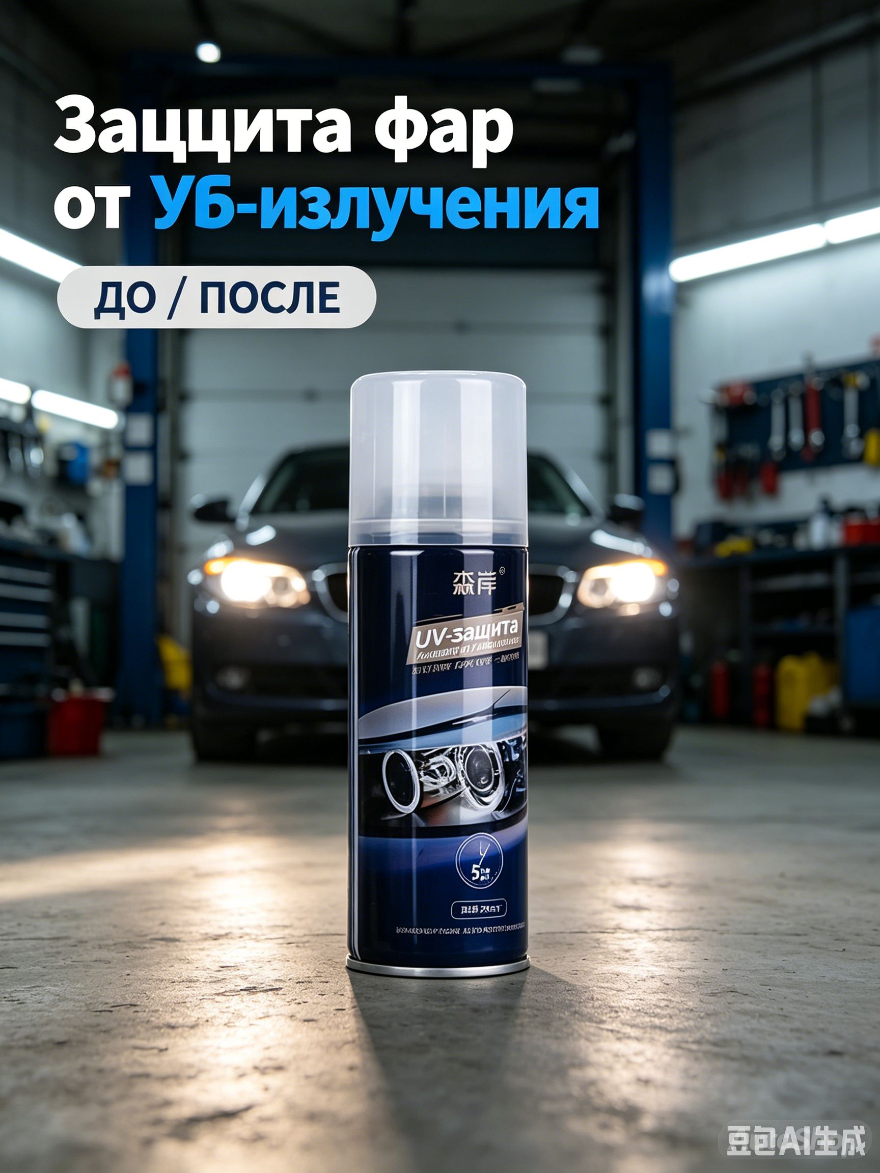 Лак автомобильный, цвет: голубой, 200 мл, для автомобилей AMC, Audi, 1 шт.