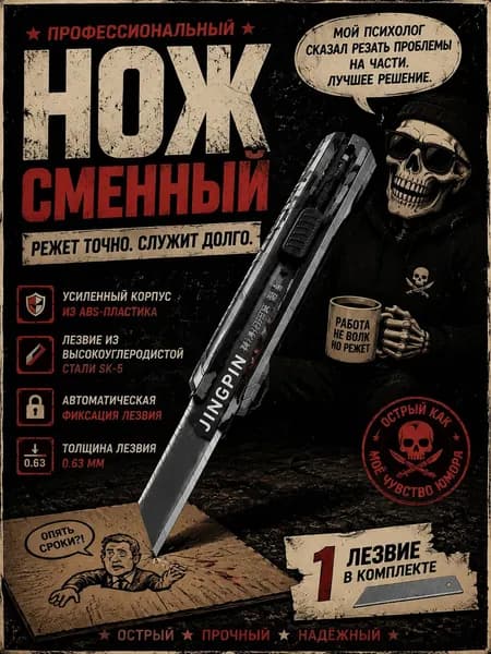 Усиленный и утолщенный прочный промышленный универсальный нож, многофункциональный нож для обоев, острый резак для бумаги.