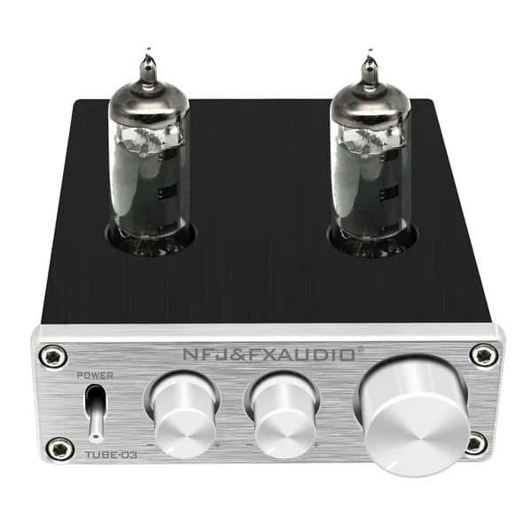 FX-Audio Tube-03 6K4 ламповый предусилитель HiFi с RCA входами, серебристый