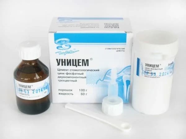 Уницем цемент (100г + 60мл) цвет белый