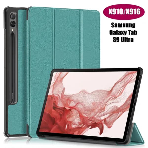 Чехол Palmexx "SMARTBOOK" для планшета Samsung Tab S9 Ultra 14.6" SM-X910/X916B/X918 / бирюзовый