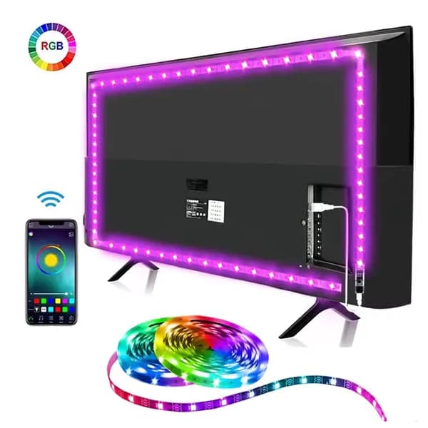 Светодиодная лента, IP20, Розовый, 1 шт