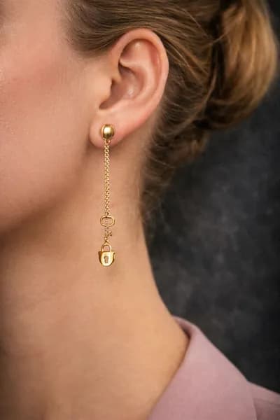 Серьги серебряные 925 ювелирные длинные висячие в позолоте
