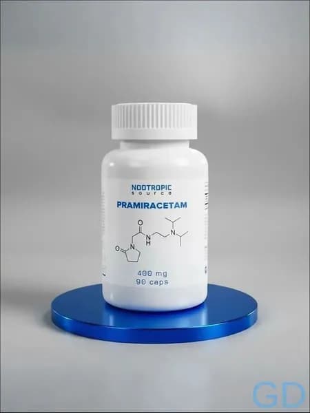 Прамирацетам Pramiracetam 400 мг 90 капсул Nootropic Source D6