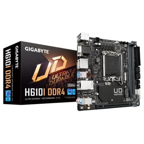 Материнская плата Gigabyte H610I DDR4, Socket 1700, Intel Р610, 2xDDR4-3200, D-Sub+HDMI+DP+DP