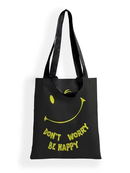 Сумка Шоппер "Don't worry be happy" (35*40 см.)