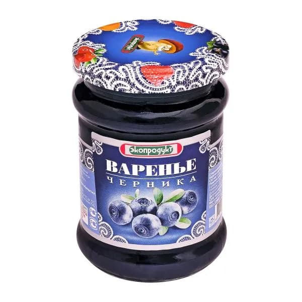 Варенье Экопродукт десерт Черника стерилизованное 325г