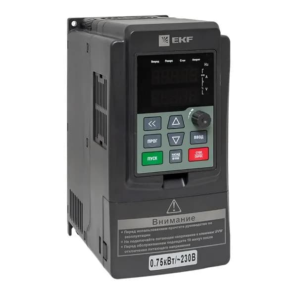 Преобразователь частоты 0,75/1,5кВт 1x230В VECTOR-100 EKF PROxima