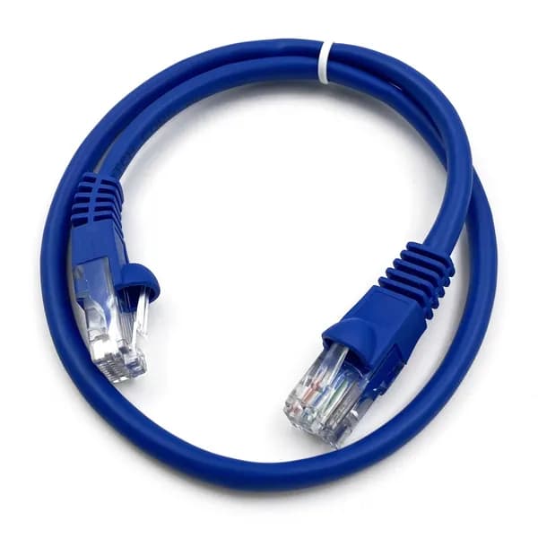 Патч корд Buro UTP 4 пары cat5E CCA molded 0.5м голубой RJ-45 (m)-RJ-45 (m)