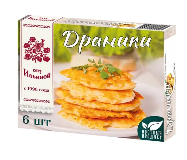 Драники картофельные 240 г, От Ильиной, замороженные