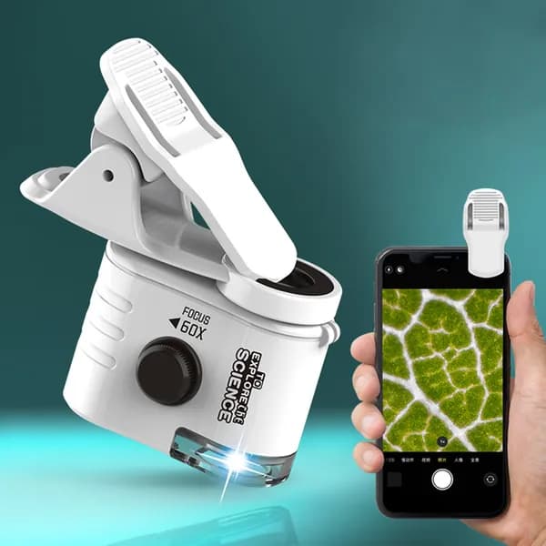 Детский карманный микроскоп 60 с УФ-подсветкой