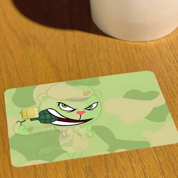 Happy Tree Friends Счастливые друзья из леса Наклейка для банковской карты