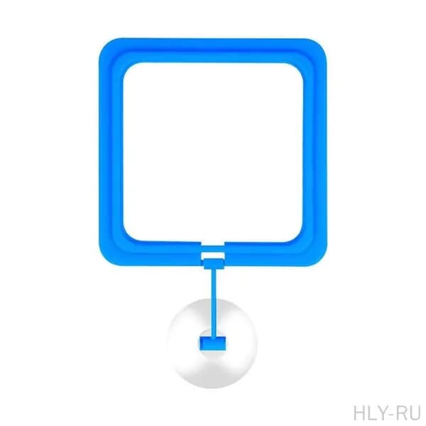 Плавающая кормушка для аквариума универсальный артефакт для кормления рыб, гуппий и креветок, новая синяя модель с присосками
