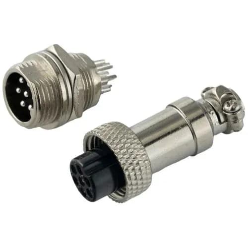 Авиационный разъем GX12 7Pin (штекер+гнездо)