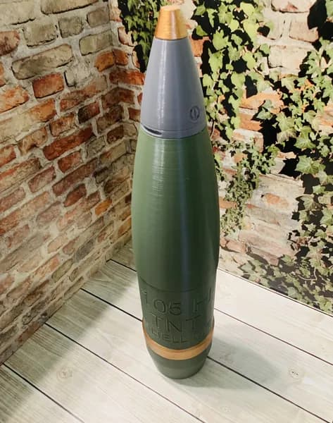 Макет учебный 105 мм снаряда