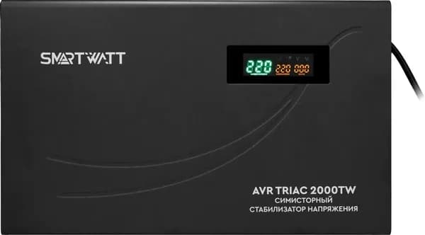 Стабилизатор напряжения Smartwatt AVR Triac 2000TW (4512020380003) черный, 2000 ВА