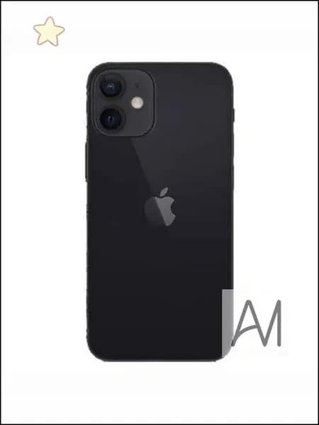 Премиуммакет телефона iPhone 12 mini, черный корпус