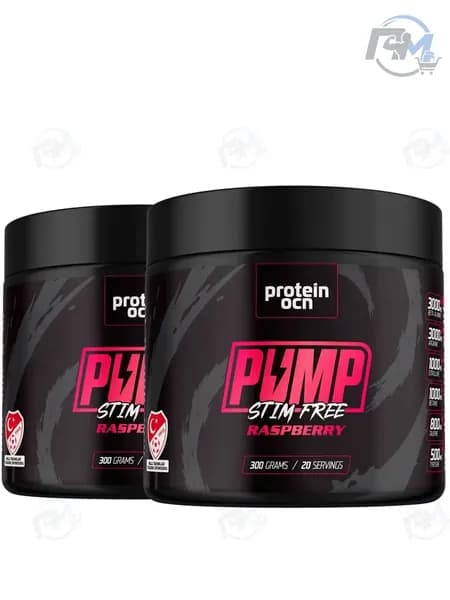 PROTEINOCEAN Предтренировочный Комплекс Pump Stim Free Без Кофеина Со Вкусом Малины 300 Г Х 2 Шт