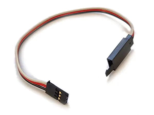 Удлинительный кабель Futaba 150 мм. 22AWG усиленный с защёлкой для сервопривода и электроники