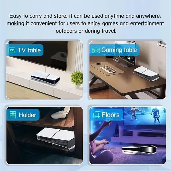 2 пары кронштейнов для установки дисковода PS5 Slim.