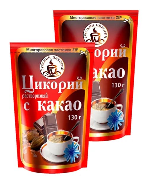 Русский Цикорий Цикорий растворимый с какао 130 г. (2 шт.)