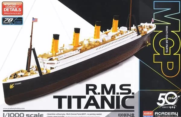 Academy 14217 1/1000 RMS Titanic сборная модель корабля