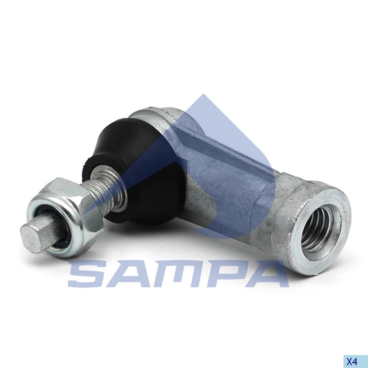 Наконечник тяги КПП правый M12x1.75 M10x1.5 L 55 mm Sampa 100.009