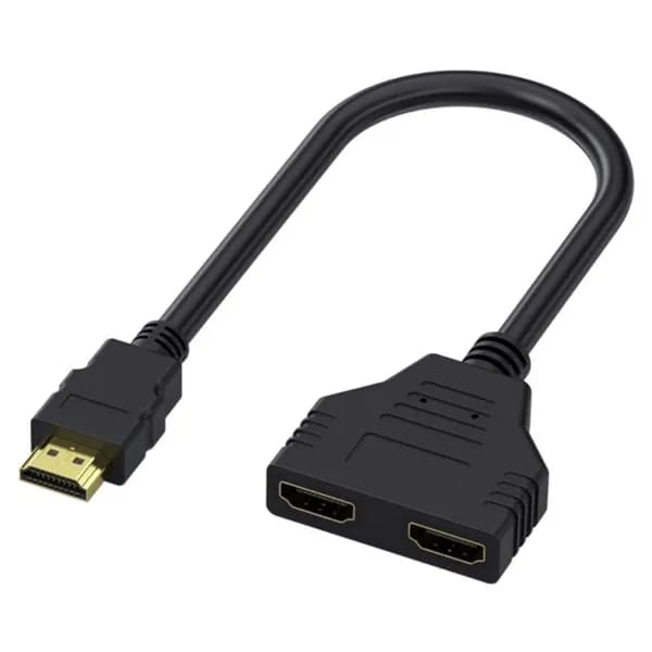 (1 рулон) hdmi-разветвитель one-in-two-out, кабель для преобразования HD 12 между мужчинами и женщинами