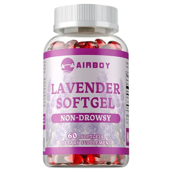 Капсулы Airboy Lavender Softgel предназначены для снятия напряжения и стресса, а также для обеспечения спокойного сна в стрессовых ситуациях.