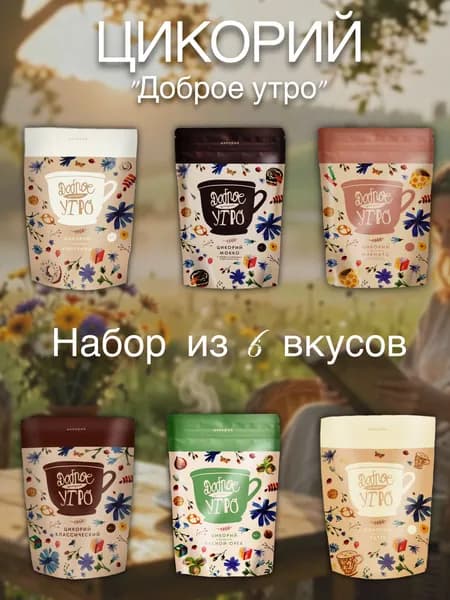 Цикорий Доброе утро Набор 6 вкусов, 480г