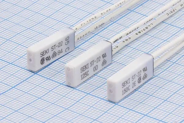 Термостат +85C, 250В , 5А, 7x3,5x20мм, №2707, ST-22W