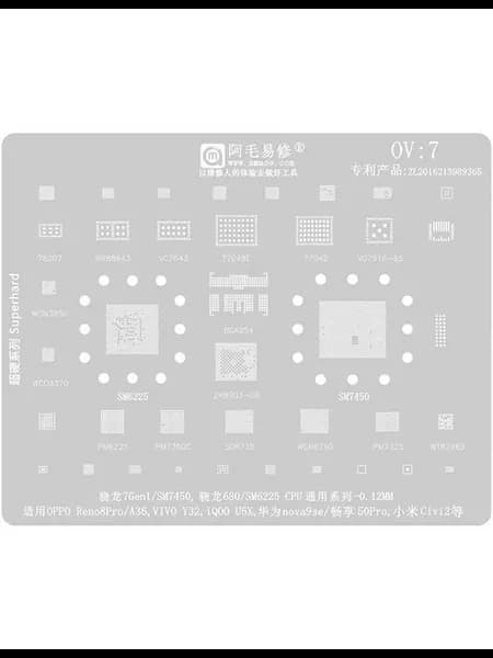 Трафарет OPPO VIVO OV7 T 0.12mm