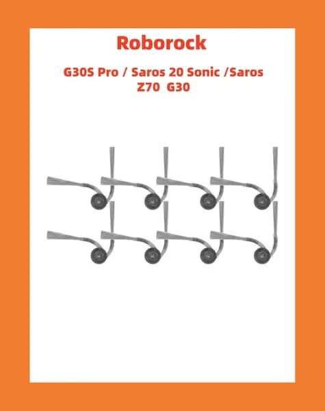 Боковая щетка для робота-пылесоса, совместимая с Roborock G30S Pro/Saros 20 Sonic/Saros Z70 G30, аксессуары для пылесосов.