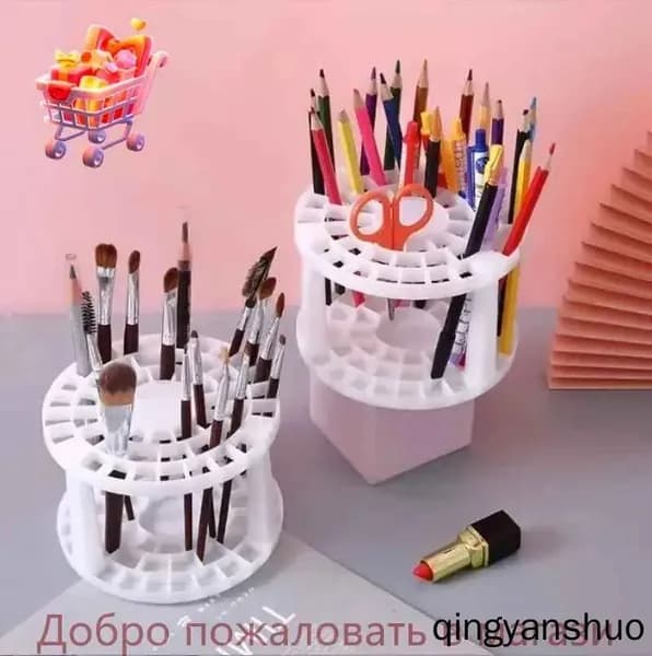 Держатель Для Художественных И Косметических Кистей, Карандашей, Пинцетов, Инструментов, Кисть Сушка На 49 Ячеек