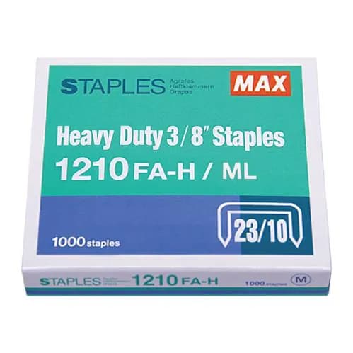 Скобы для степлера канцелярские MAX №23/10, 1000 штук, 1210FA-H