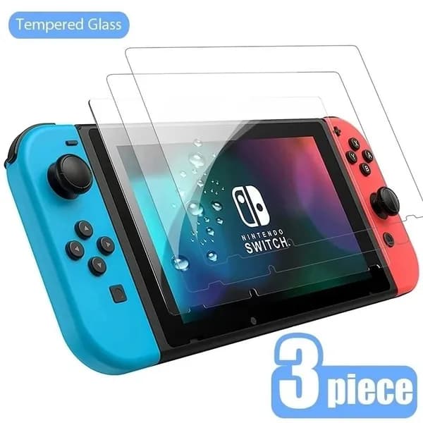 3 шт. защитное закаленное стекло для Nintendo Switch Защитная пленка для экрана для Nintendos Switch NS OLED стеклянные аксессуары