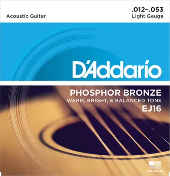Комплект струн для акустической гитары D'Addario EJ16