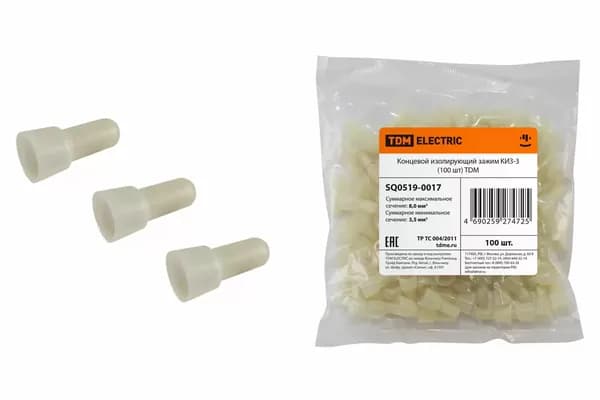 Концевой изолирующий зажим КИЗ-3 TDM SQ0519-0017 (200 шт)