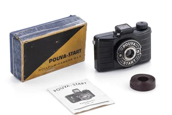 Винтажный камера Pouva-start 1950-х в комплекте с оригинальной упаковкой Германия