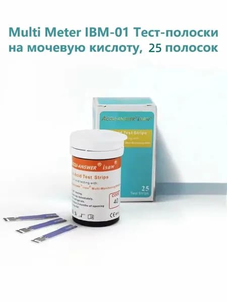 ACCU-ANSWER IBM-01 25 тест-полосок на мочевую кислоту