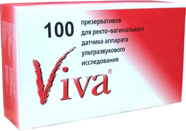 Презерватив для УЗИ Viva (100 штук в упаковке)