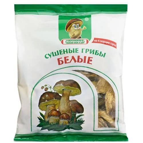 Грибы сушеные БЕЛЫЕ "Экопродукт" 40 г