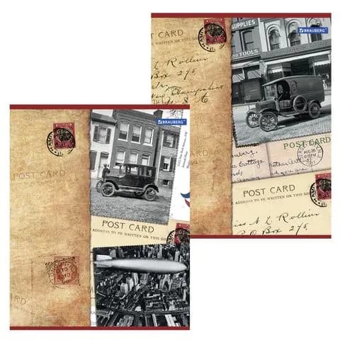 Тетрадь А5, 96 л., brauberg, скоба, клетка, обложка картон, страны, ,(набор из 1 шт)