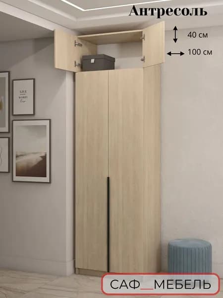 Саф-мебель Шкаф распашной, 100х50х40 см