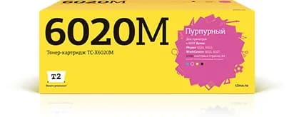 Тонер-картридж T2 TC-X6020M для Xerox Phaser 6020, 6022, WorkCentre 6025, 6027, пурпурный