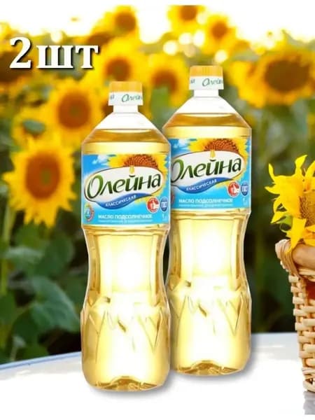 Масло подсолнечное Олейна 1 литр