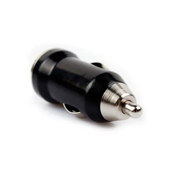 Миниатюрное автомобильное зарядное устройство с одним usb портом, черное, для зарядки телефонов