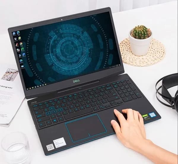 Dell G3-3590 Игровой ноутбук 15.6", Intel Core i7-9750H, RAM 16 ГБ, SSD 512 ГБ, NVIDIA GeForce GTX 1650 (4 Гб), Windows Pro, белый, Русская раскладка