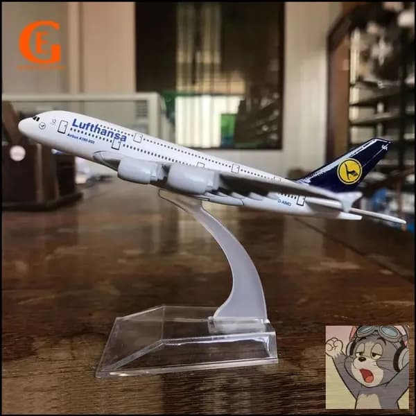 Металлический Модель Самолета Аэробус 380, Германия Люфтганза А380