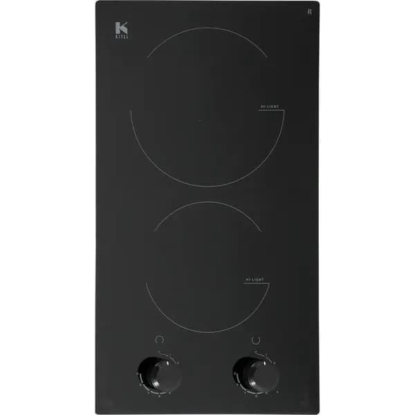 Электрическая варочная панель Kitll KHH 3002 BLACK 30 см 2 конфорки цвет чёрный